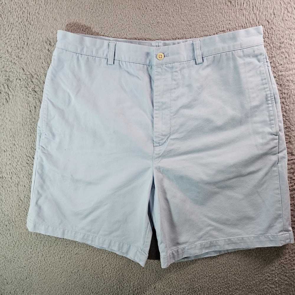 Vineyard Vines Shorts Men 36 Cotton Flat Front Light Blue - Pls Read